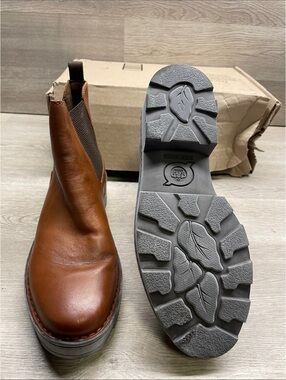 Womens Chelsea Boots in Brown Leather #33